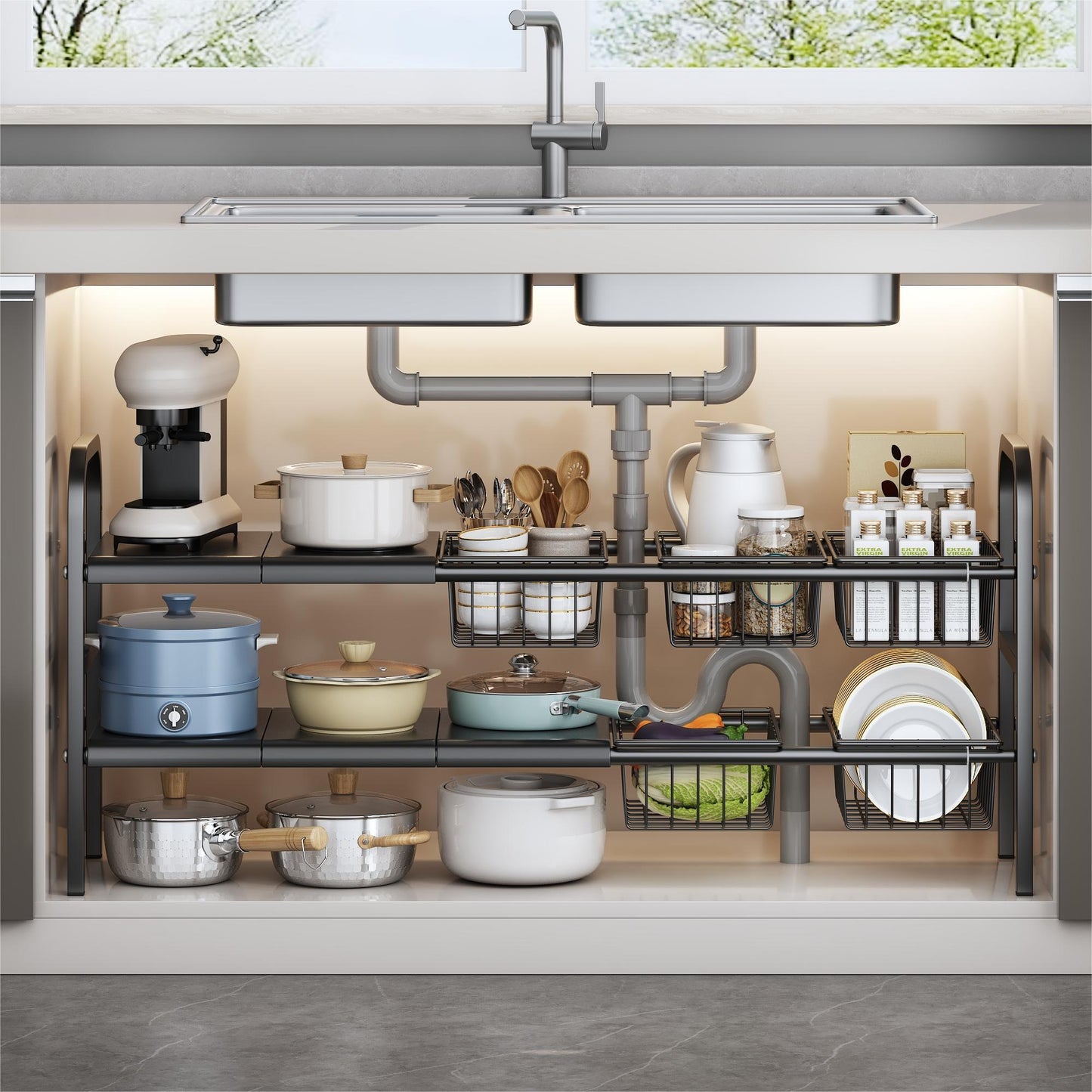 Expandable Cabinet Rack
