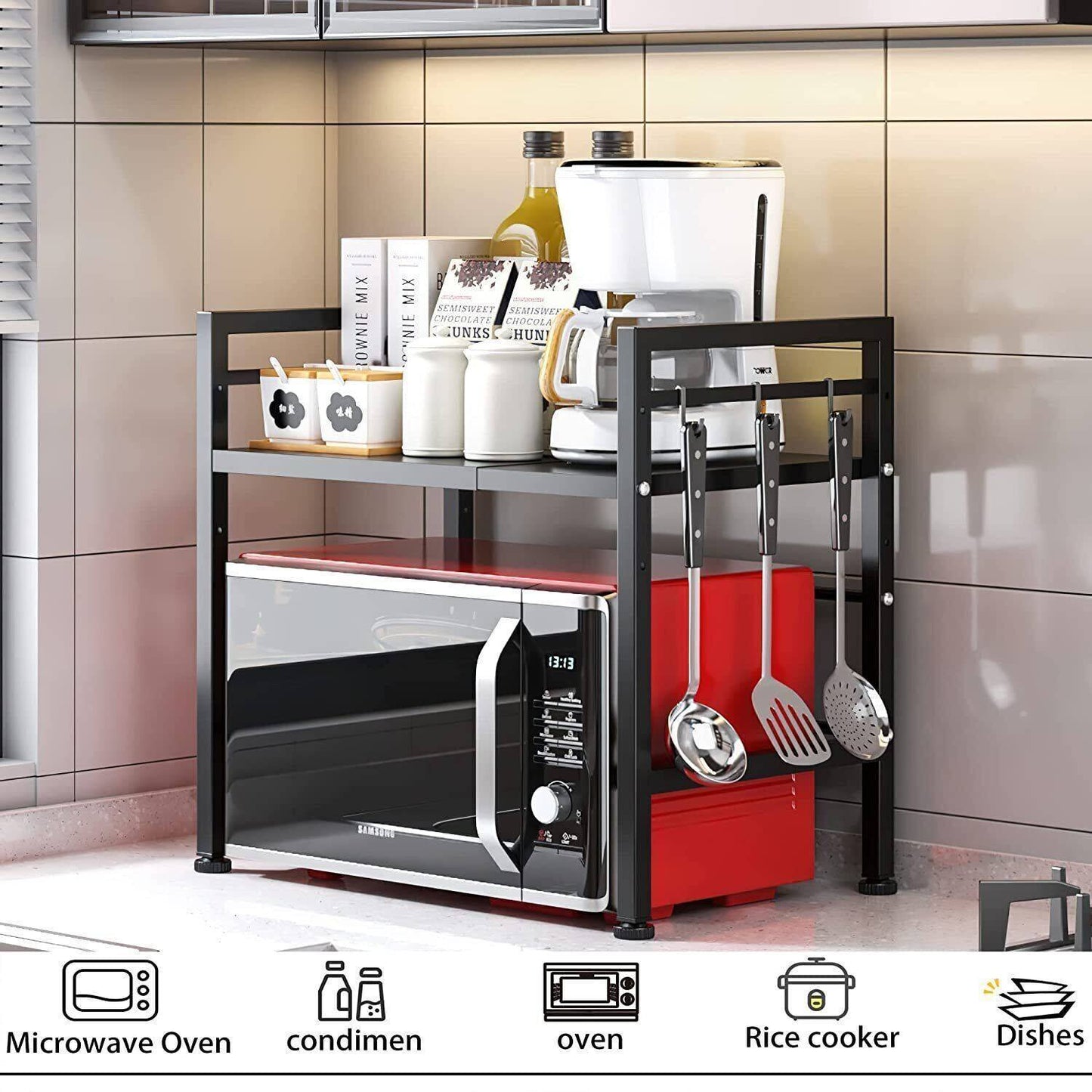 Adjustable Microwave Rack