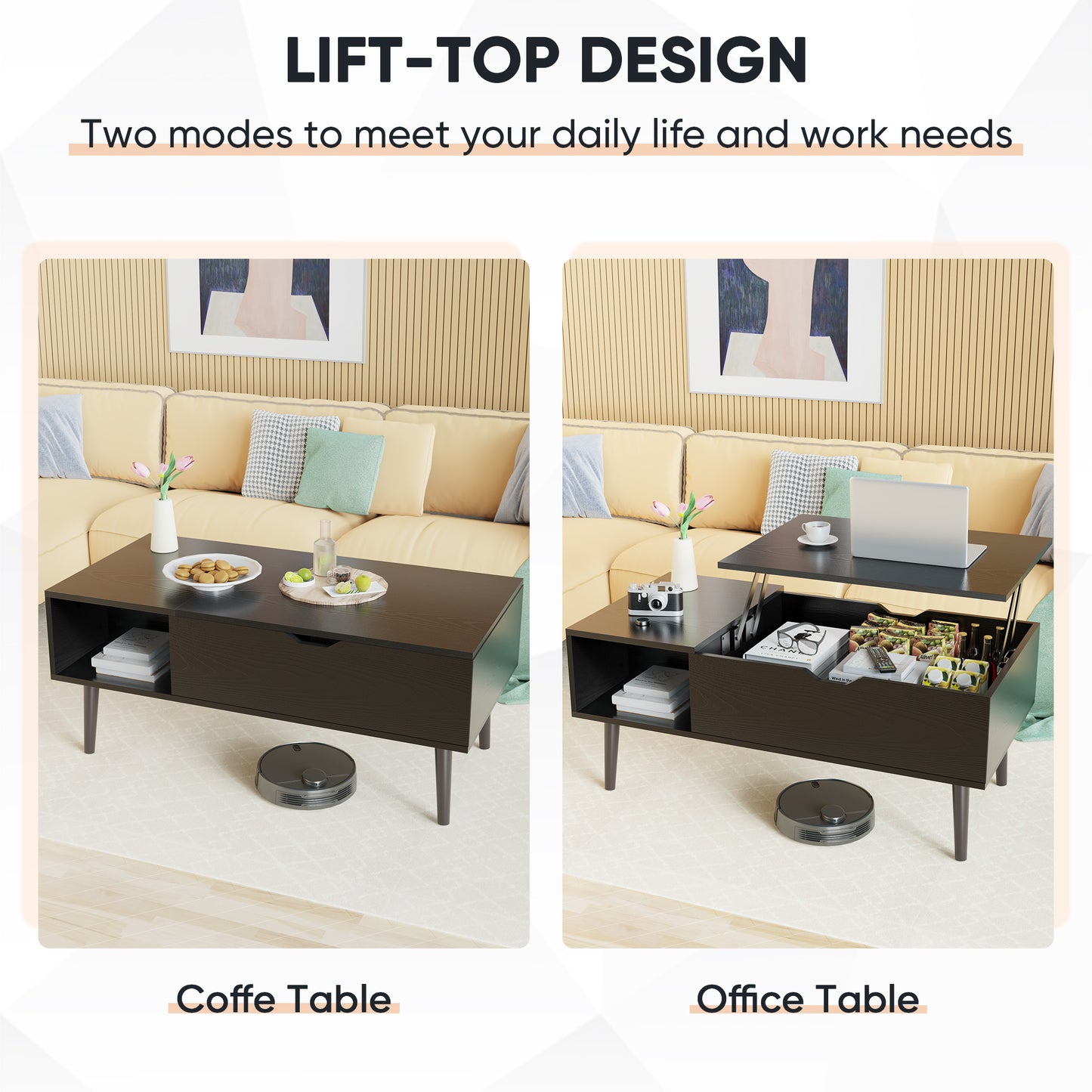 Lift-Top Coffee Table