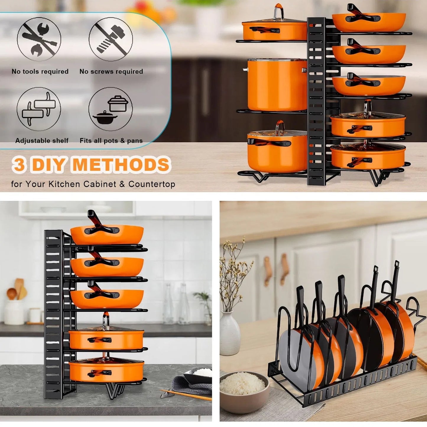 Versatile Pot Rack
